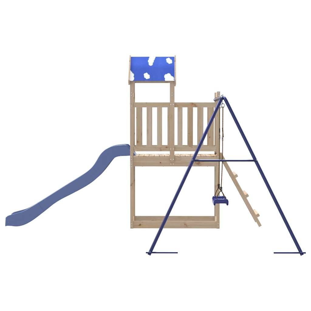Aire de jeux d'extérieur - Jeu Plein air enfant bois de pin massif-JU1711 - Image 6