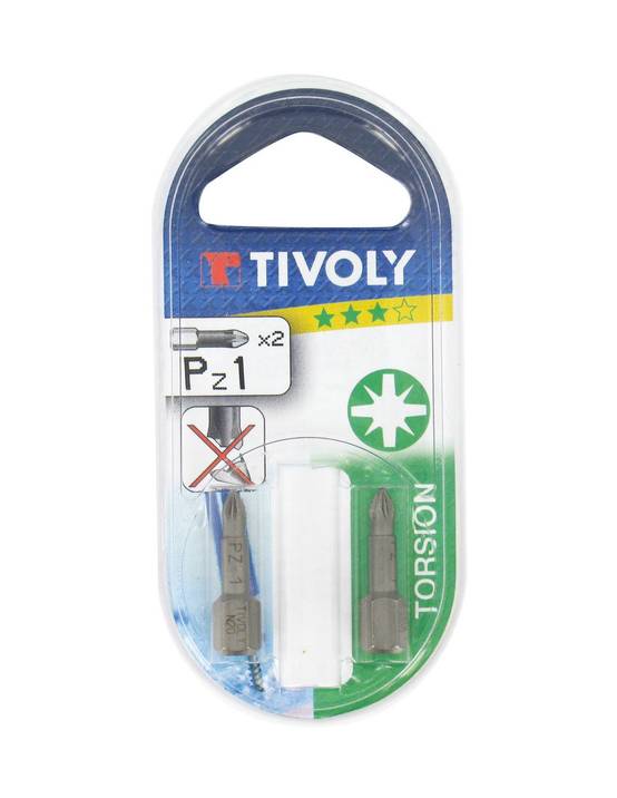 Tivoly - Embout Torsion Pour Vis Pz 25 Mm 2 Pz 2