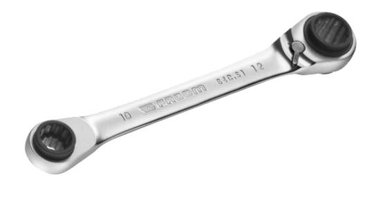 Clé polygonale à cliquet droite multi-ouverture métriques diamètre 16x17-18x19mm longueur 230mm - FACOM - 64C.S2 - Image 3