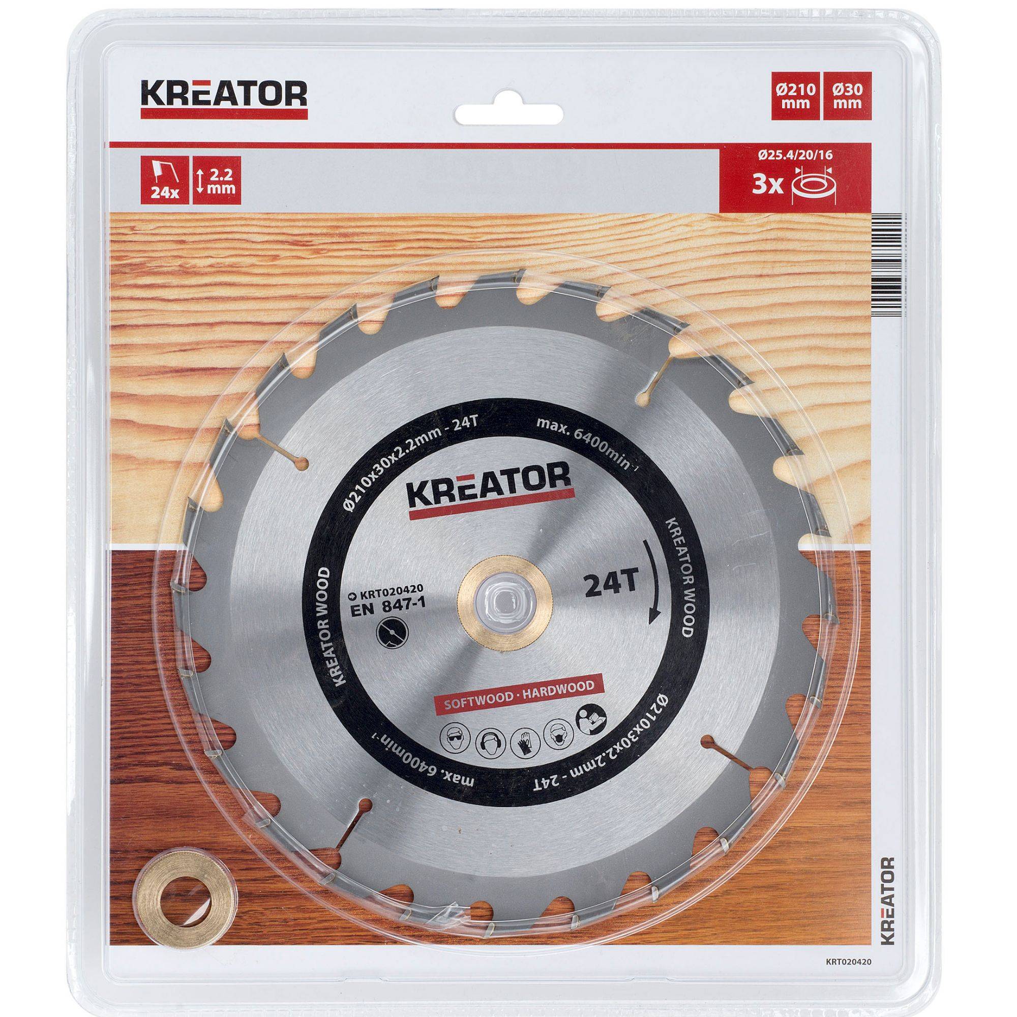 Kreator - Lame De Scie Circulaire à Carbure 24 Dents 210 Mm - Kreator - Image 2