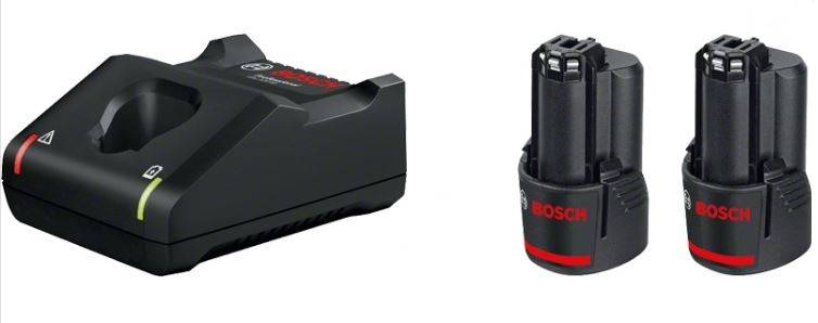Bosch - 2 Batteries GBA 12V 2.0Ah + Chargeur GAL 12V-40 BOSCH - 1600A019R8