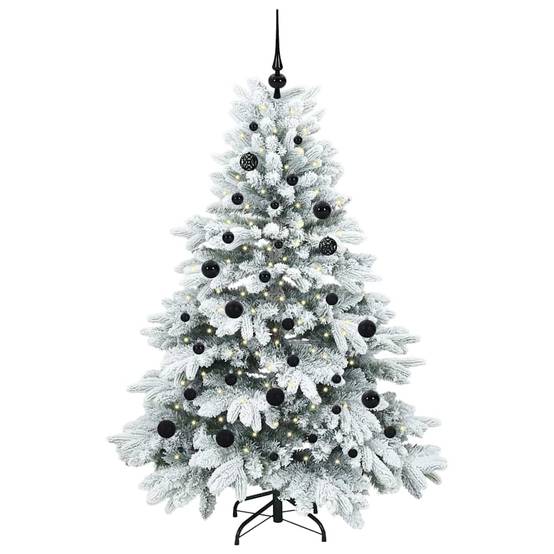 Sapin de Noël | Arbre de Noël artificiel avec 150 LED Blanc 150 cm PE et PVC Maison Chic - Image 3