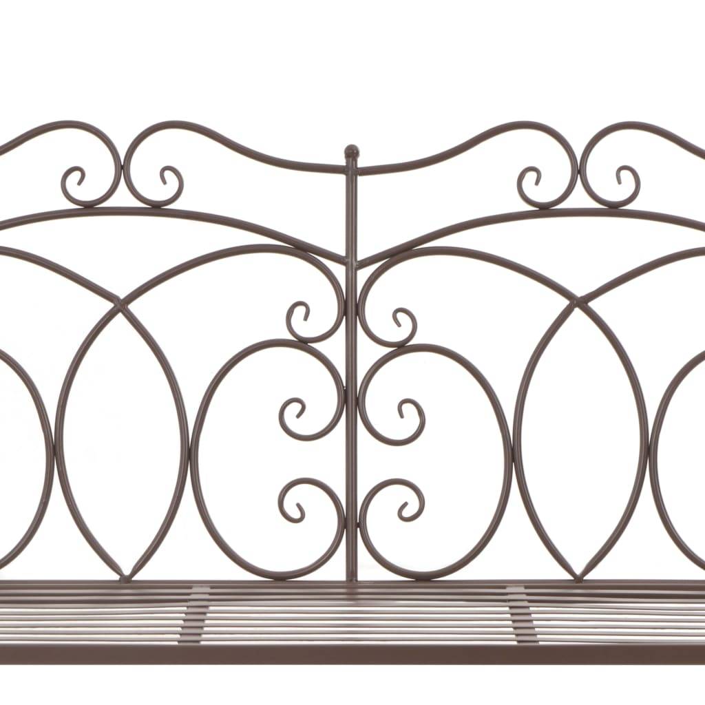 PANGIVO - Banc de jardin fer marron antique 104 x 83 x 89 cm - PANGIVO - Image 4