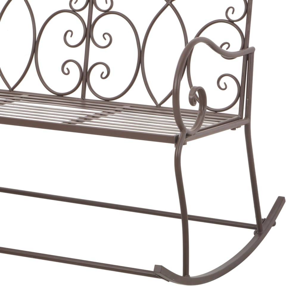 PANGIVO - Banc de jardin fer marron antique 104 x 83 x 89 cm - PANGIVO - Image 5