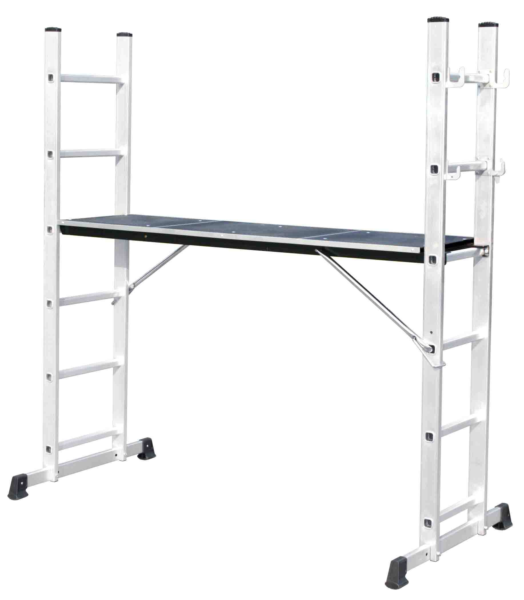 Échafaudage-échelle combiné alu, léger et compact, utilisable sur escalier - ESCALO - Image 2