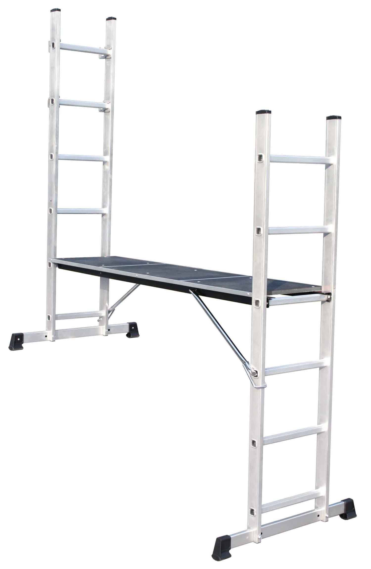 Échafaudage-échelle combiné alu, léger et compact, utilisable sur escalier - ESCALO - Image 3