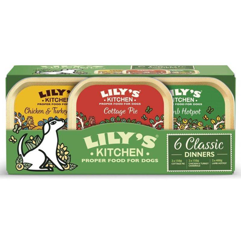 PATEE CHIEN MULTI-PACK NO GRAIN (boite) - LILY'S KITCHEN 6*150 g - Image 1