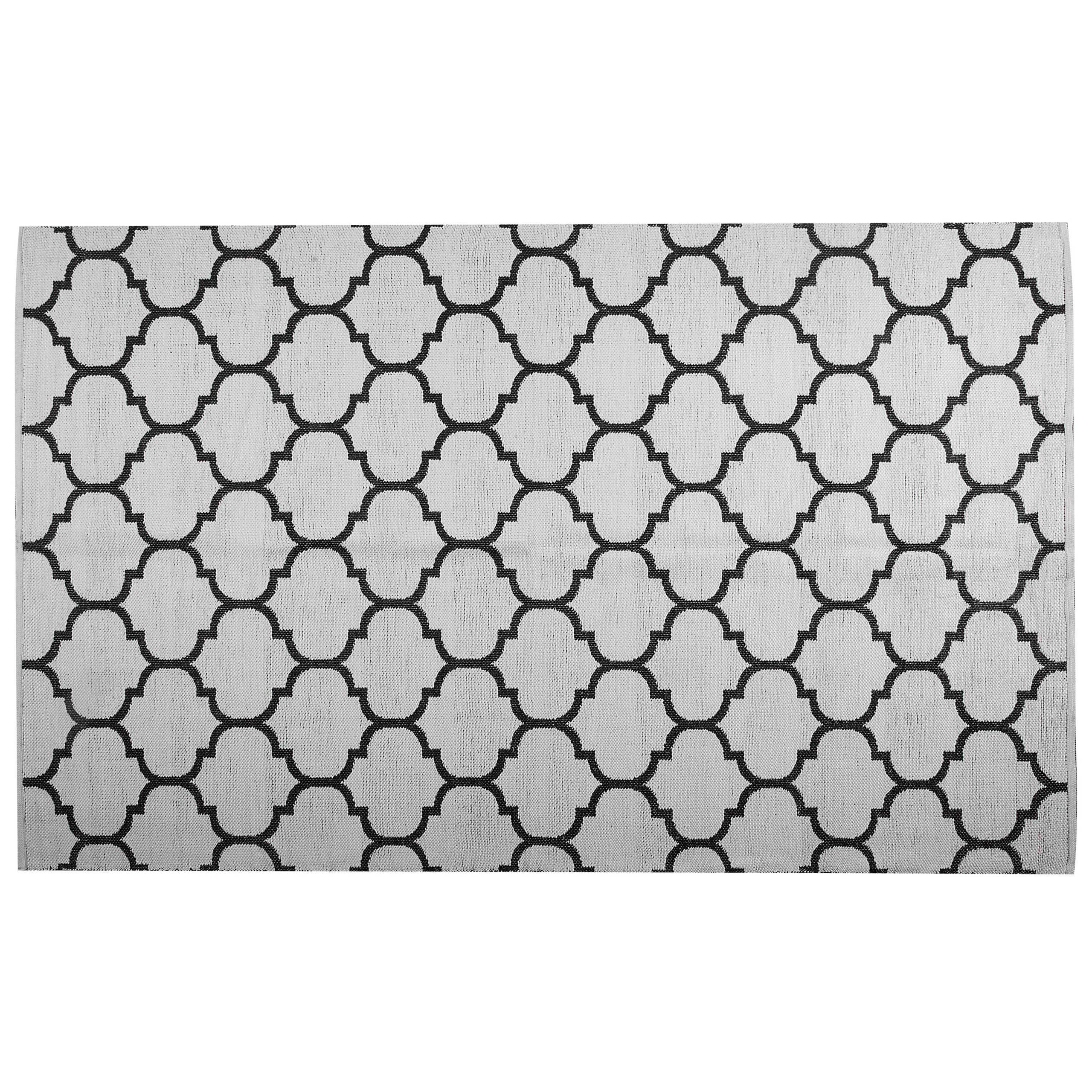 Beliani - Tapis d'extérieur PVC Noir/blanc ALADANA - Beliani - Image 4