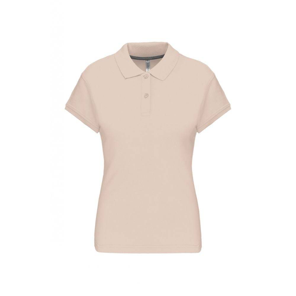 Polo de travail femme Kariban 100% coton Beige XL - Image 1
