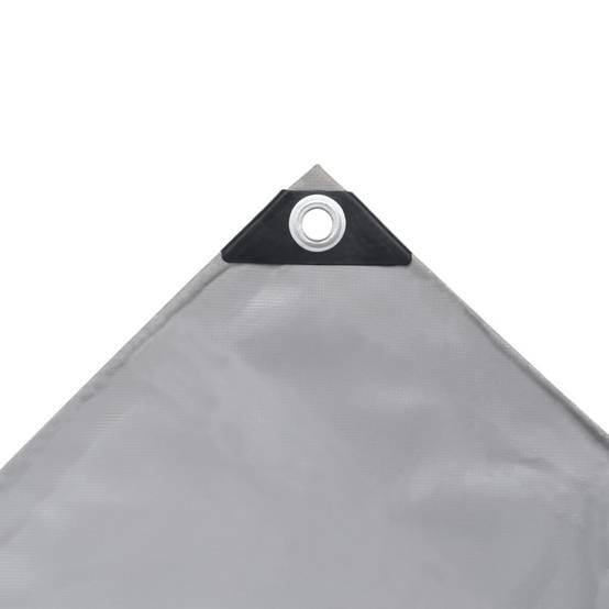Bâche de Protection PVC 650g/m² Poids Lourd Étanche pour Jardin Bateau Chantier Gris 1,5x10 m – ComfortXL Outdoor Living - Image 3