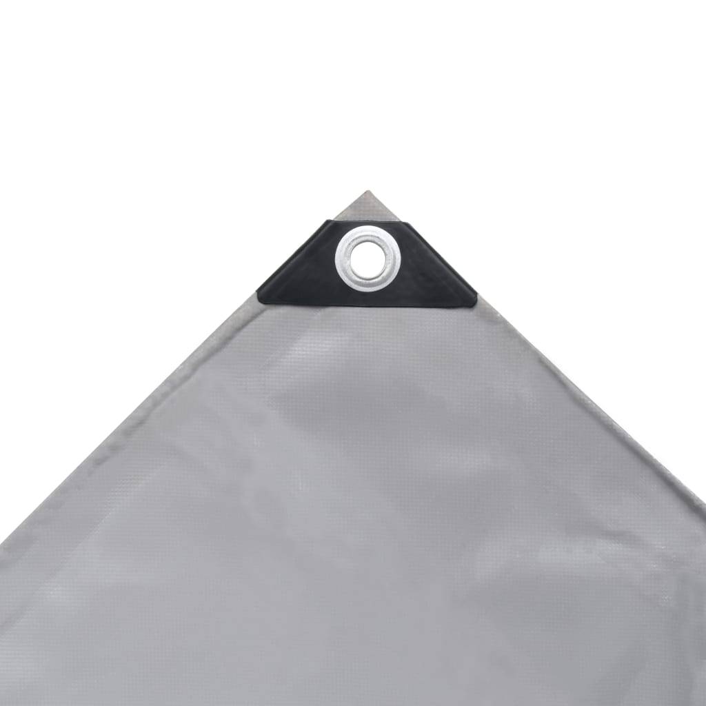 Bâche de Protection PVC 650g/m² Poids Lourd Étanche pour Jardin Bateau Chantier Gris 1,5x10 m – ComfortXL Outdoor Living - Image 3