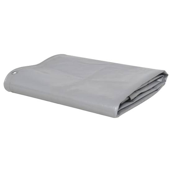 Bâche de Protection PVC 650g/m² Poids Lourd Étanche pour Jardin Bateau Chantier Gris 1,5x10 m – ComfortXL Outdoor Living - Image 1