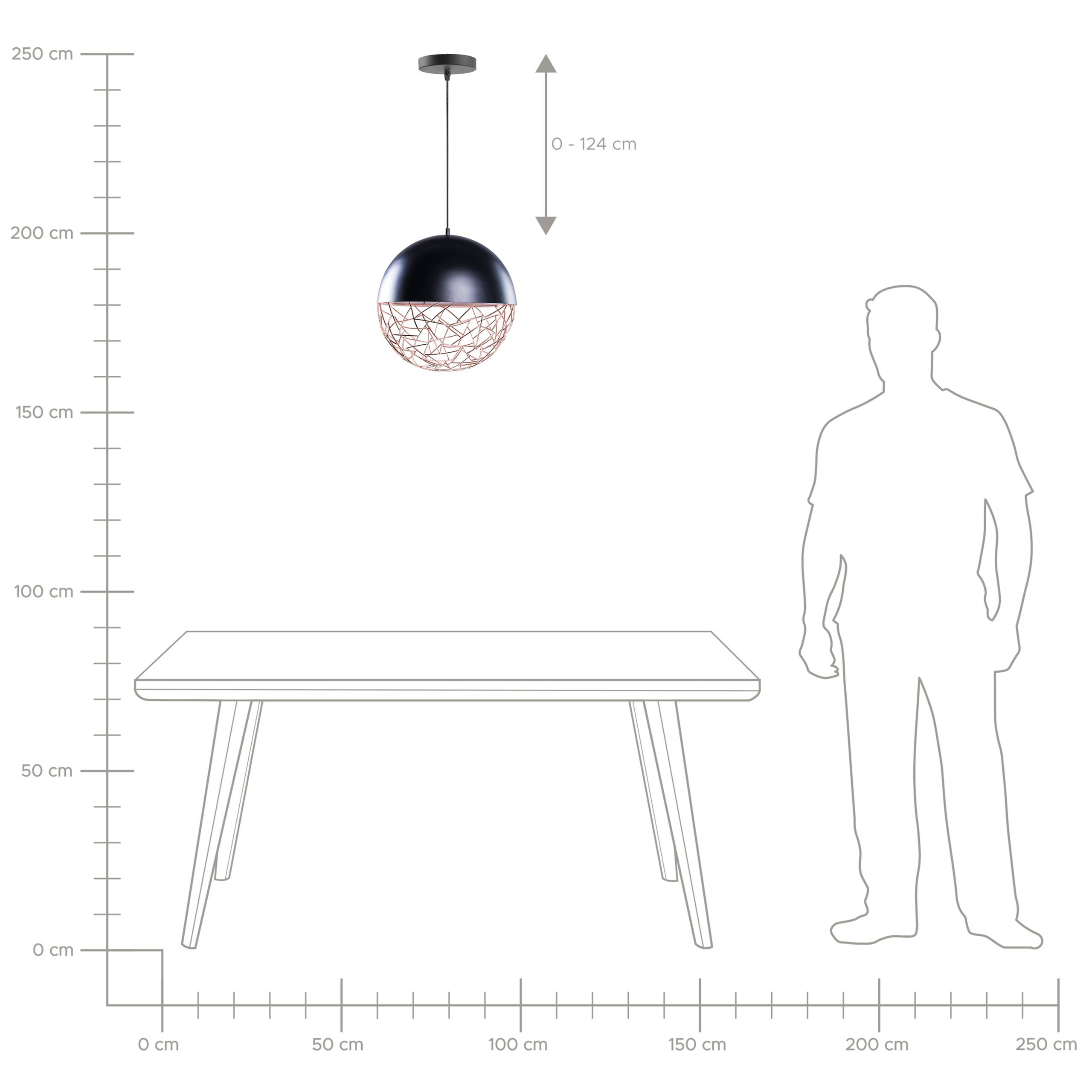 Beliani - Lampe suspension Acier Noir PADMA - Beliani - Image 7
