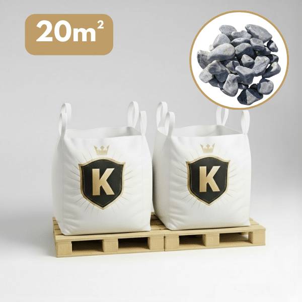 King Matériaux - Galet gris bleu 40/60 mm – Pack 2 Big Bag +/- 1,5T – 20 m² - Image 1