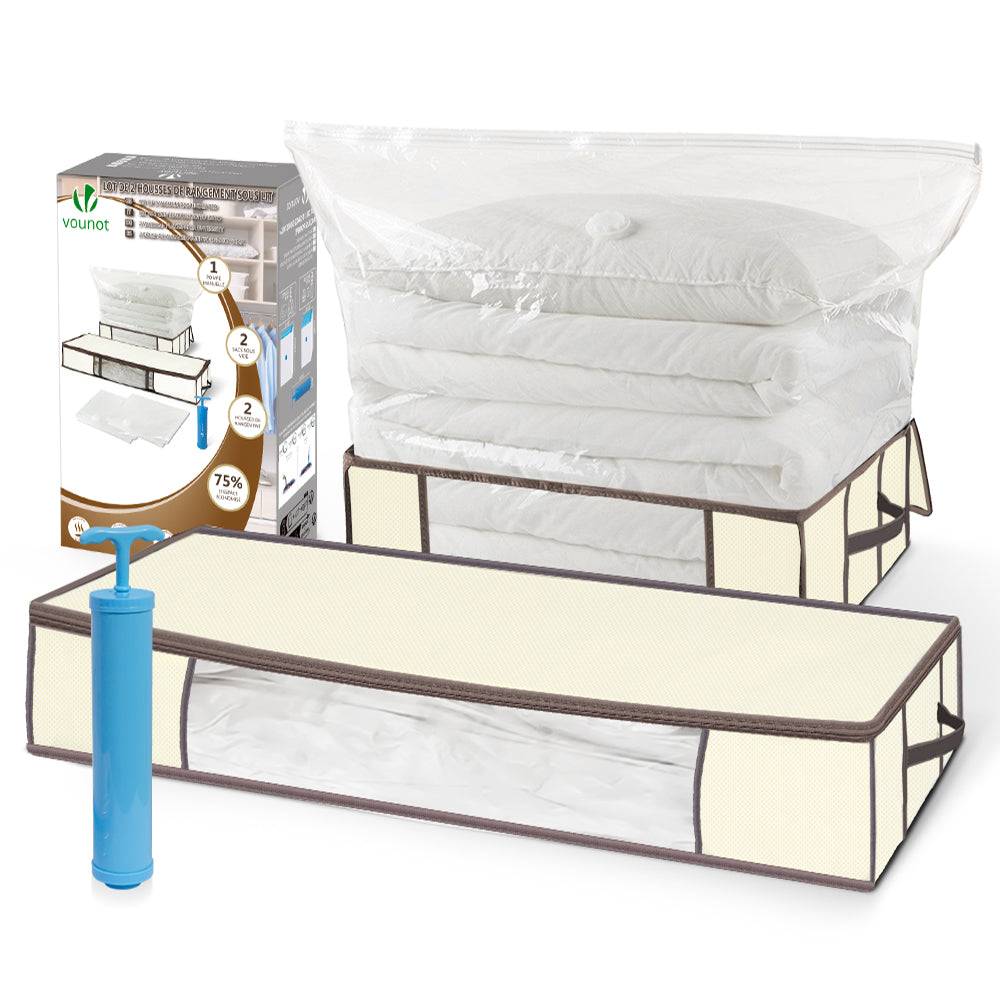 Lot de 5 Housses de rangement sous vide sous lit - Image 1