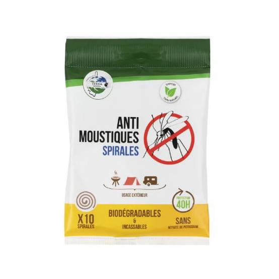Terra Nostra - Spirales anti-moustiques biodégradables - 40 h x10 - Image 1