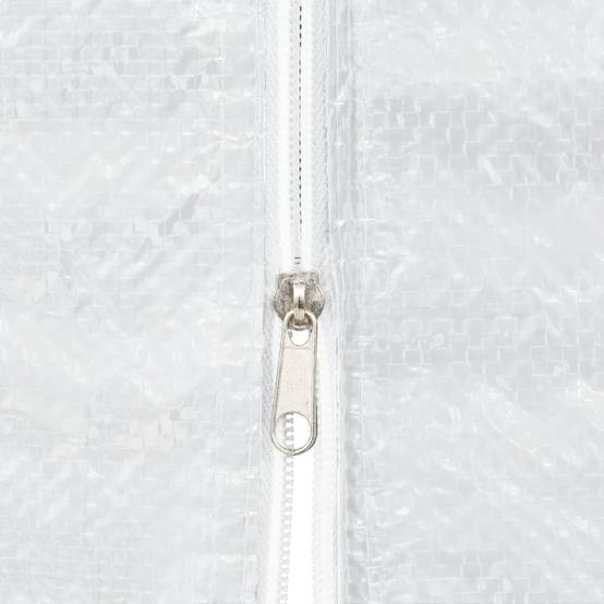 Lot de 2 Panneaux Latéraux PE avec Porte Zippée pour Barnum de Fête 3m Blanc – ComfortXL Outdoor Living - Image 4