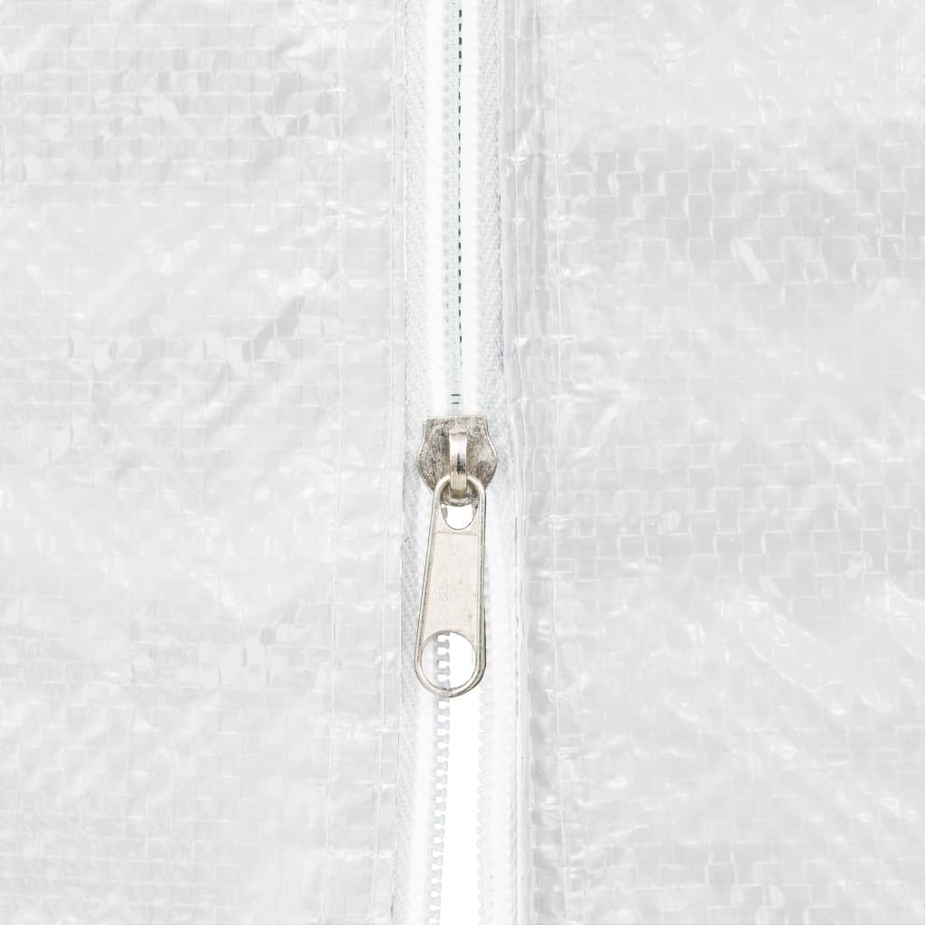Lot de 2 Panneaux Latéraux PE avec Porte Zippée pour Barnum de Fête 3m Blanc – ComfortXL Outdoor Living - Image 4