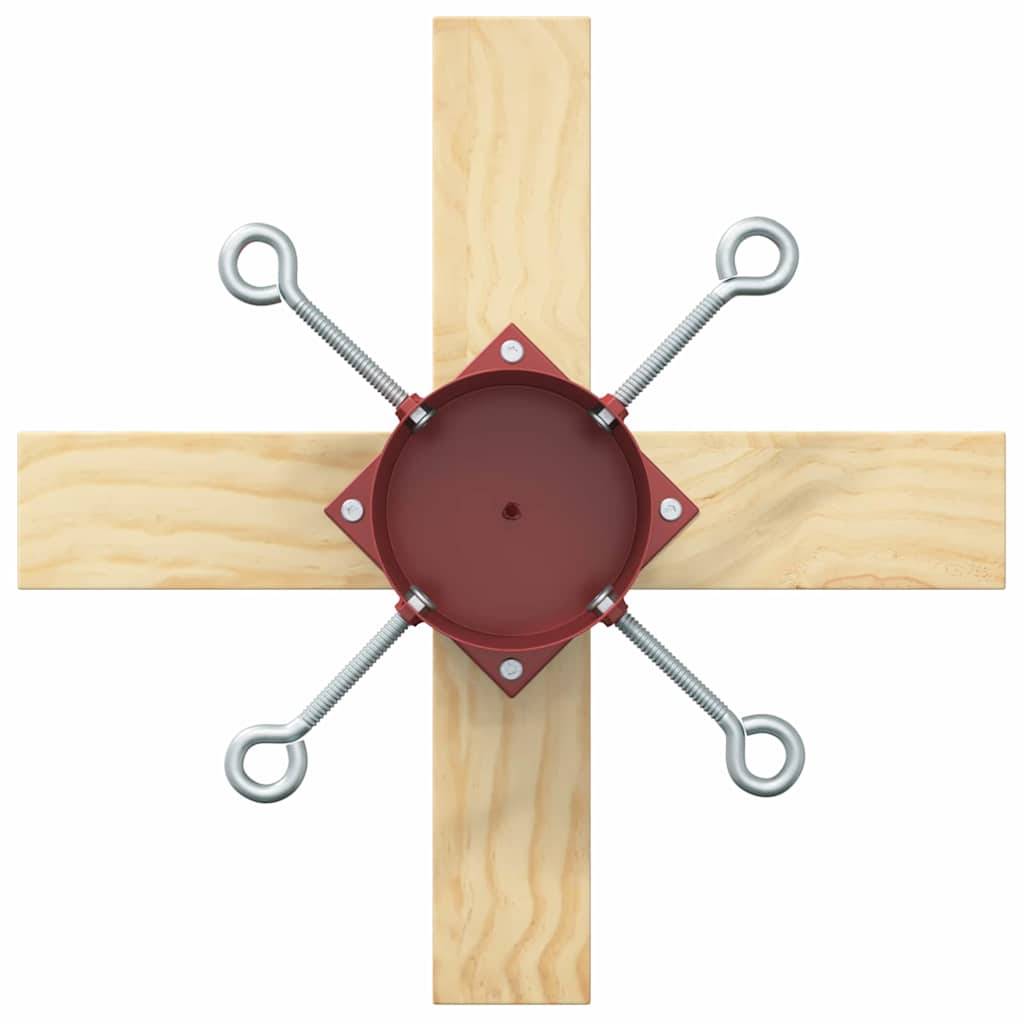 Vidaxl - Pied de Sapin de Noël 1.73 Rouge 50 x 50 x 16 cm Pin massif vidaXL 42019195 - Image 8