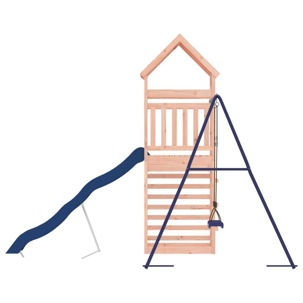 Helloshop26 - Aire de jeux d'extérieur balançoires toboggan portiques robuste jeux jardin 245 x 362 x 264 cm bois massif de douglas - Image 5