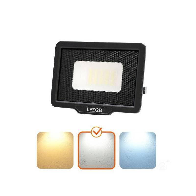 Projecteur LED MH 20W noir 4000K IP65 blanc naturel - Image 5