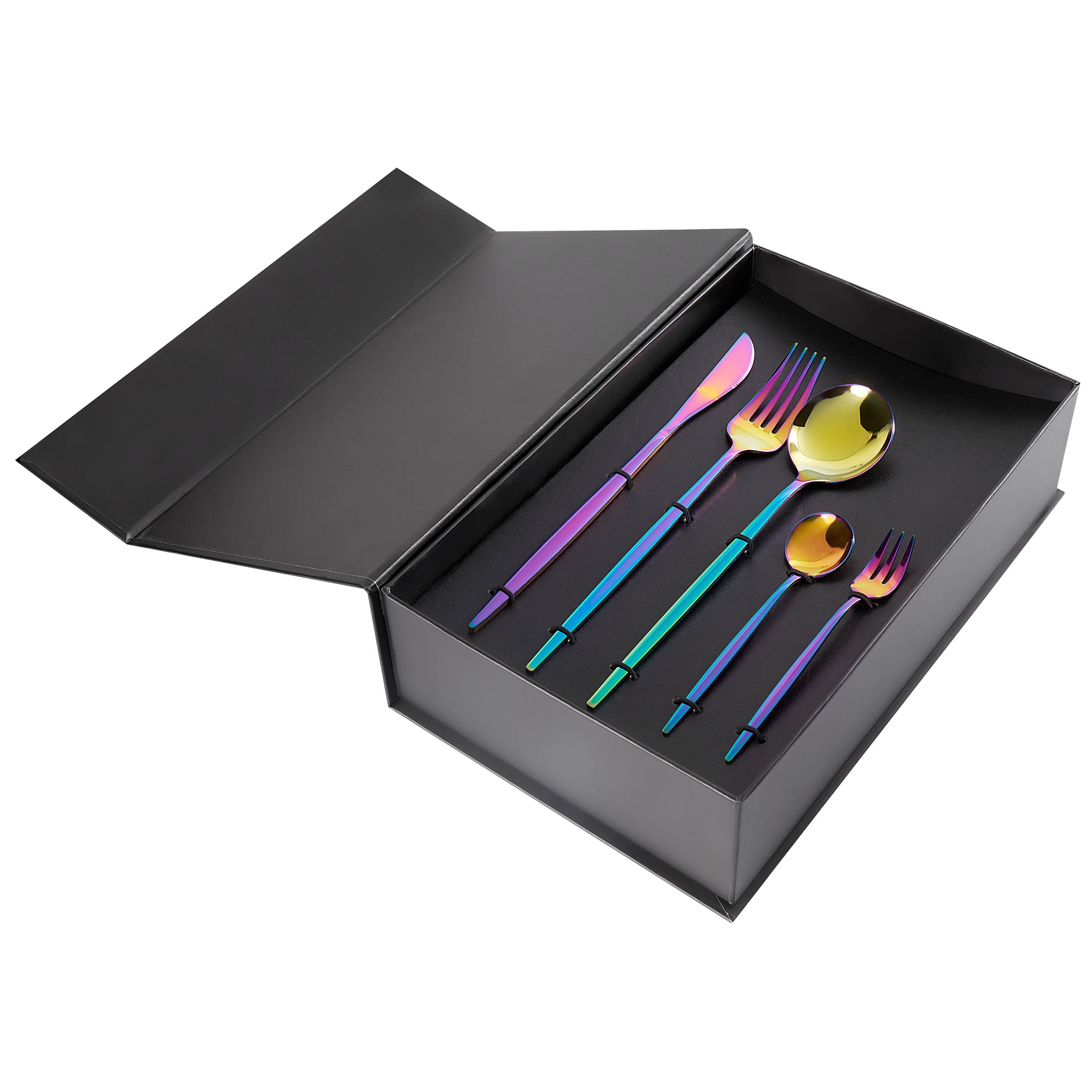 Beliani - Ensemble de couverts Acier inox Multicolore RIGATONI - 5x22x2- Beliani - Image 5