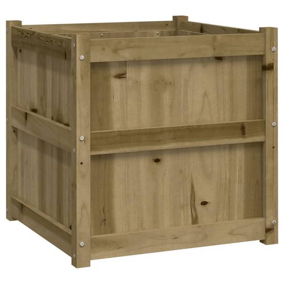 ComfortXL - Lot de 2 Jardinières Carrées Bois Pin Traité Autoclave 60x60x60 cm – ComfortXL Outdoor Living - Image 8