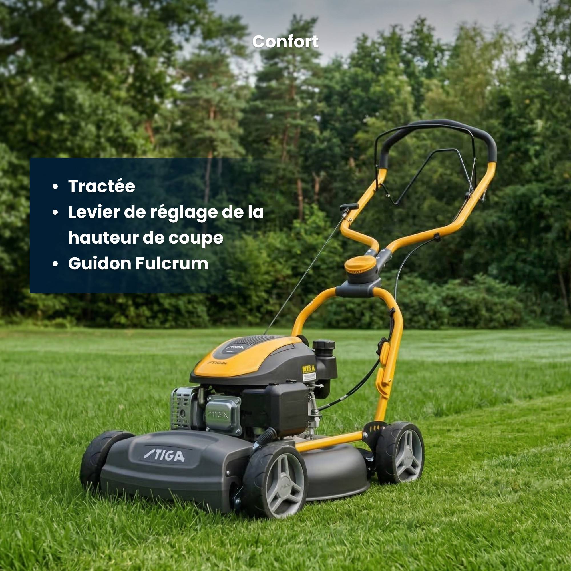 Stiga - Tondeuse MULTICLIP 547 S, 123cc, largeur 45 cm, mulching - STIGA - Image 6