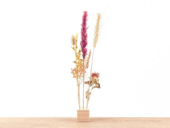 Support en bois pour fleurs séchées - taille S - Image 1