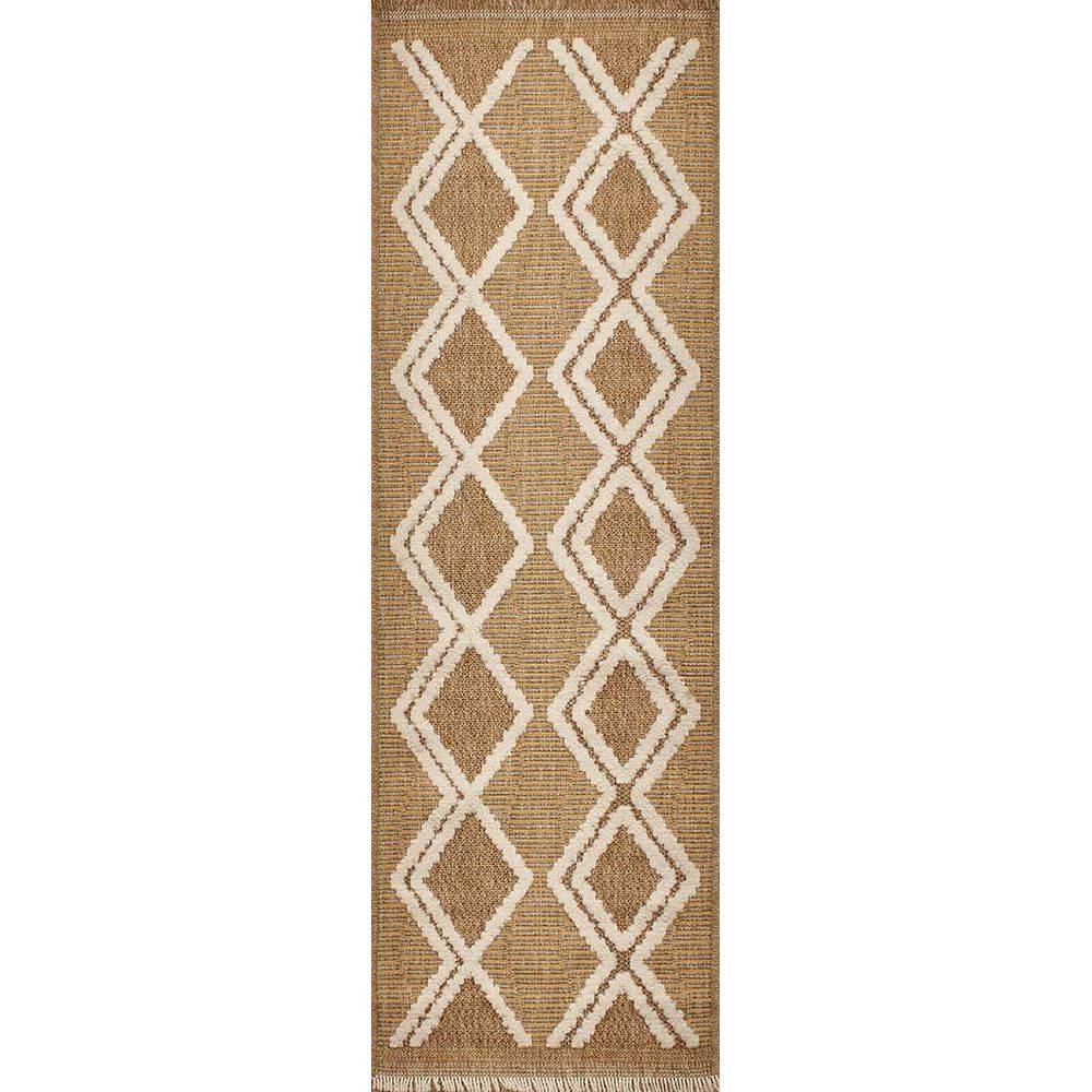Jardindeco - Tapis intérieur extérieur aspect jute jaune Tijuana 9048 230 x 160 cm - Image 4
