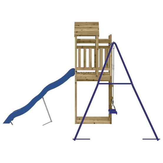 Aire de jeux d'extérieur - Jeu Plein air enfant bois de pin imprégné-JU1708 - Image 5