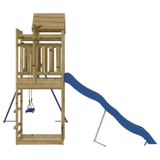 Aire de jeux d'extérieur - Jeu Plein air enfant bois de pin imprégné-JU1708 - Image 6