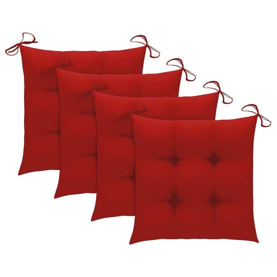 Chaises de jardin empilables teck rouge 60 x 57.5 x 90 cm - PANGIVO - Image 7
