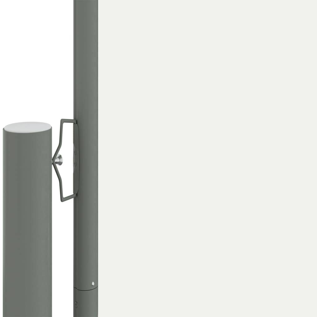 Helloshop26 - Auvent paravent store brise-vue latéral rétractable de patio jardin terrasse balcon protection visuelle écran 200 x 1200 cm crème - Image 2