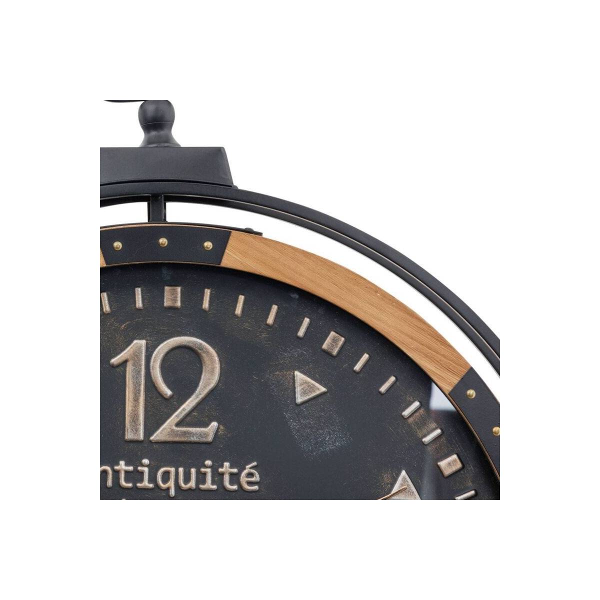 Horloge Murale à Gousset en Métal "Amri" 70cm Noir - Image 2