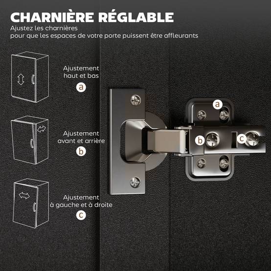 Dessert îlot de cuisine multi-rangements tiroirs placard 2 portes avec étagère réglable 105 x 36 x 85 cm noir - Image 9