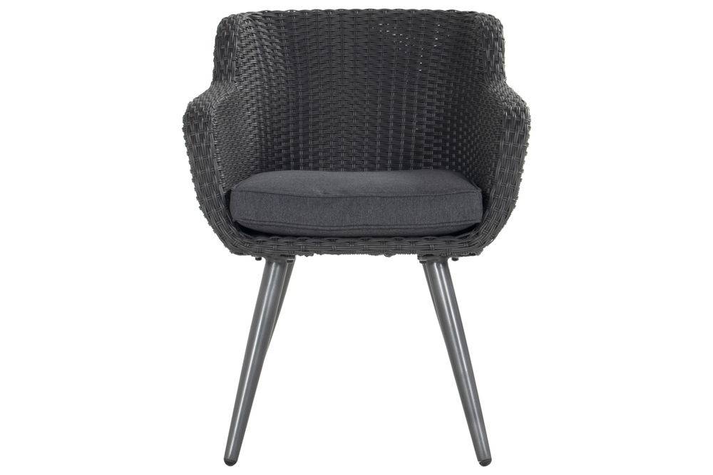 Châlet-Jardin - Chaise-fauteuil Amadora en résine tressée - pieds en aluminium - Anthracite Chalet & Jardin - Image 1