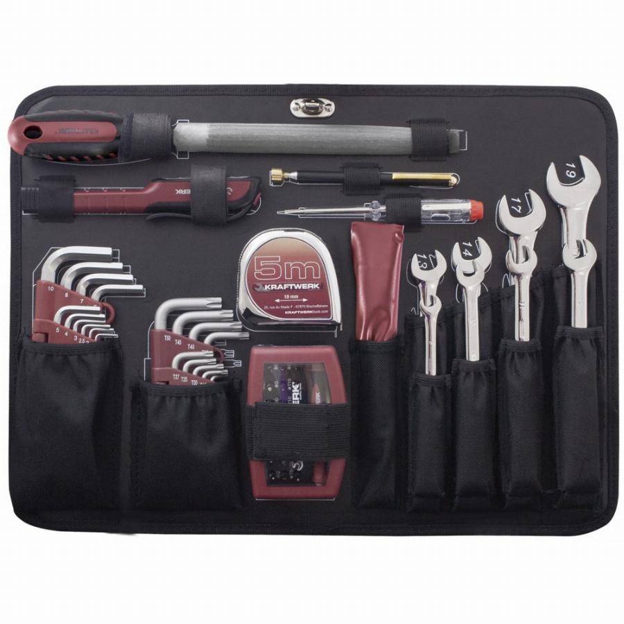 Coffret d'outils Pro-Line KRAFTWERK 264 pièces + perceuse visseuse BOSCH 1/4' 1/2' - 3949 - Image 3