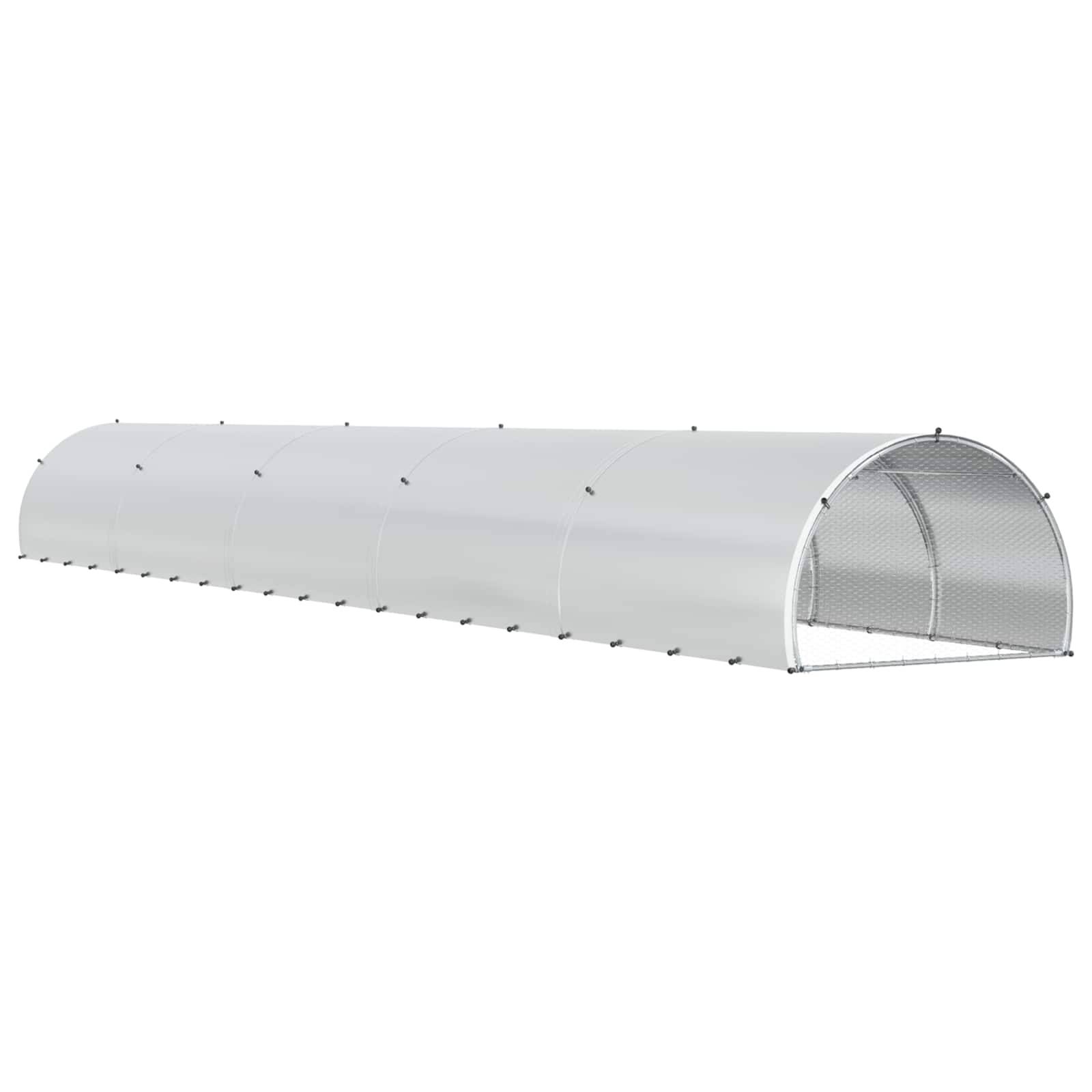 Vidaxl - Poulailler Argenté 1000 x 150 x 100 cm Acier galvanisé vidaXL 3434674 - Image 7