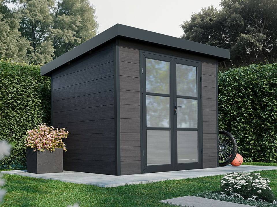 Abri de Jardin Composite ALMA - 5m2 - Gris - Cabane de jardin - Image 1