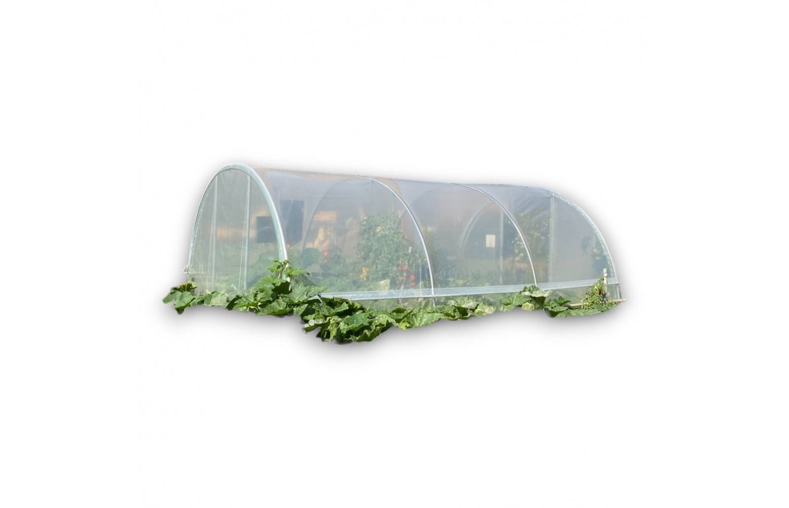 Serre tunnel de jardin - 16m² -  3,7 x 4,5 m - pieds arrondis - polyéthylène haute densité - aérations latérales - LES SERRES TONNEAU - Image 2