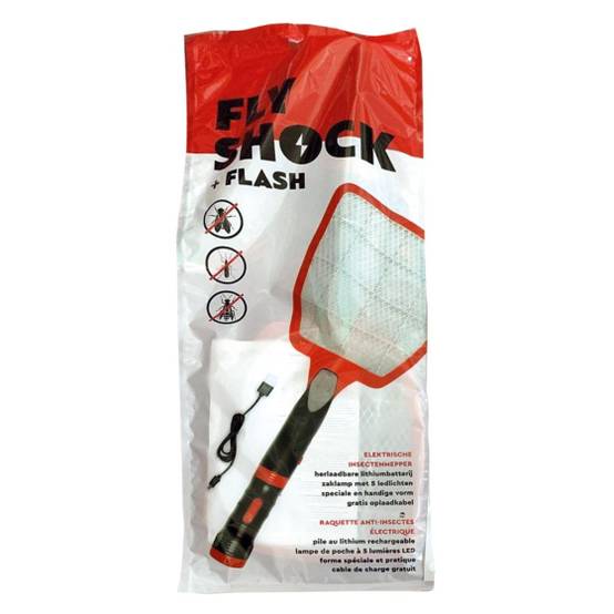 BSI - Raquette anti-insectes électrique rechargeable avec lampe USB - Image 3