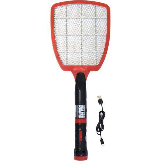 BSI - Raquette anti-insectes électrique rechargeable avec lampe USB - Image 1