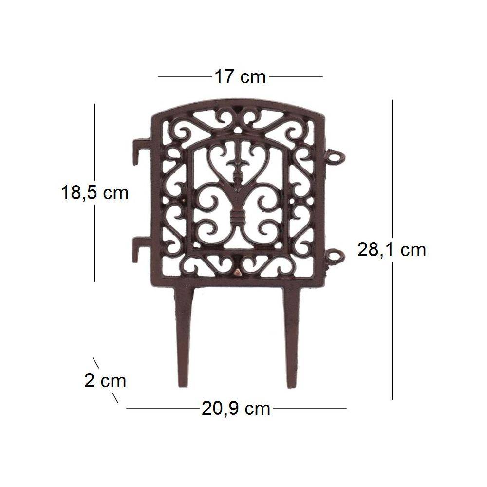 Esschert Design - Bordure à assembler en fonte Tradition Lot de 10 Esschert Design - Image 3