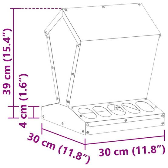 Petit Distributeur Aliments Métal Poule 4kg Vert Olive - ComfortXL Outdoor Living - Image 7