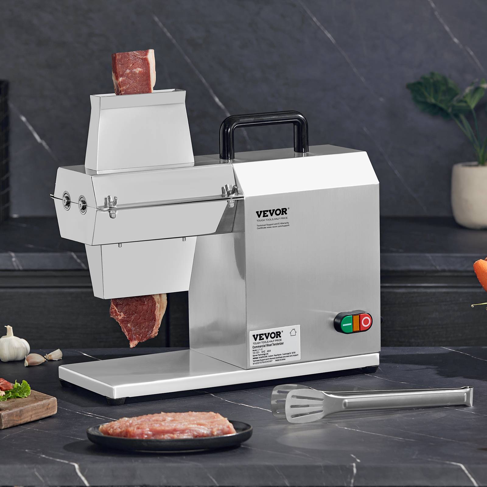 VEVOR Attendrisseur de Viande Commerciale Électrique en Inox 450 W avec 54 Lames - Image 8