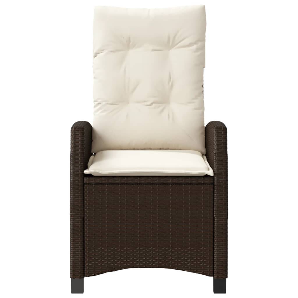 ComfortXL - Fauteuils de Jardin Relax Résine Tressée Dossier Inclinable pour Balcon Lot de 2 Marron – ComfortXL Outdoor Living - Image 5