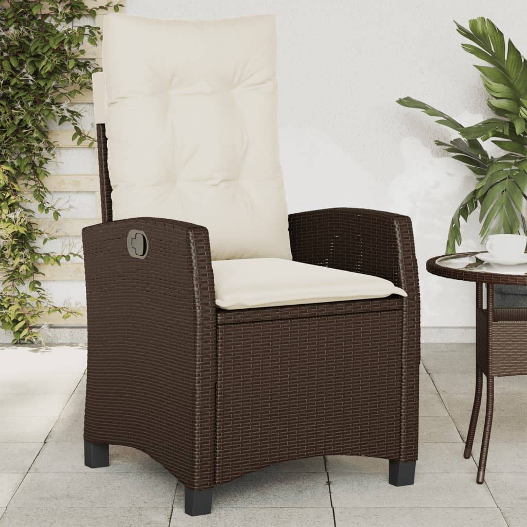 ComfortXL - Fauteuils de Jardin Relax Résine Tressée Dossier Inclinable pour Balcon Lot de 2 Marron – ComfortXL Outdoor Living - Image 3
