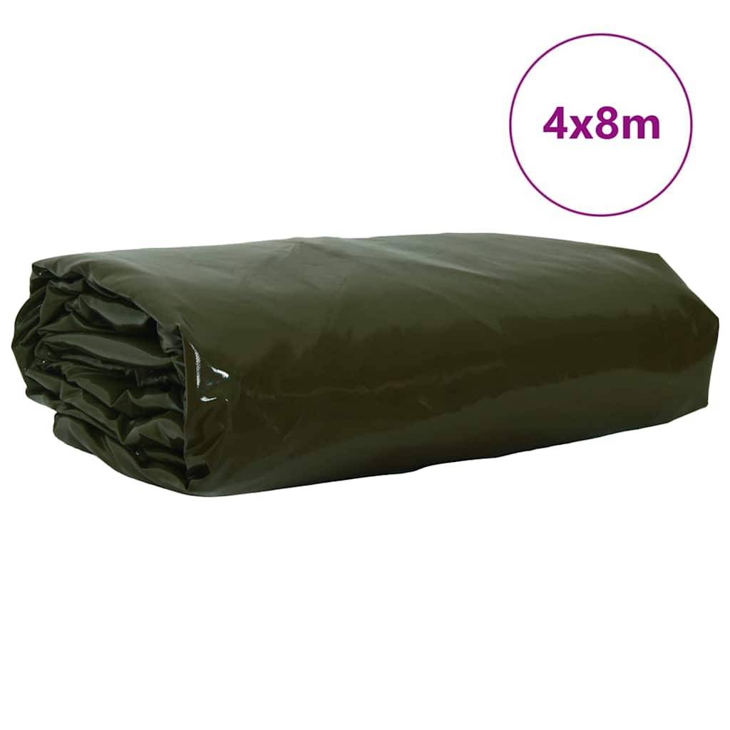 Maison Chic - Bâche de protection | Bâche 650g / m² Vert olive 4 x 8 m Toile avec revêtement en PVC Maison Chic - Image 1