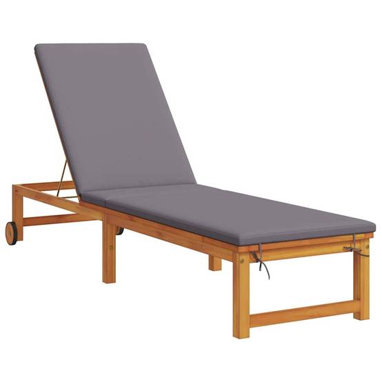 PANGIVO - Transat bois d'acacia marron 202 x 53 x 89 cm, Poids :23.8kg - PANGIVO - Image 4